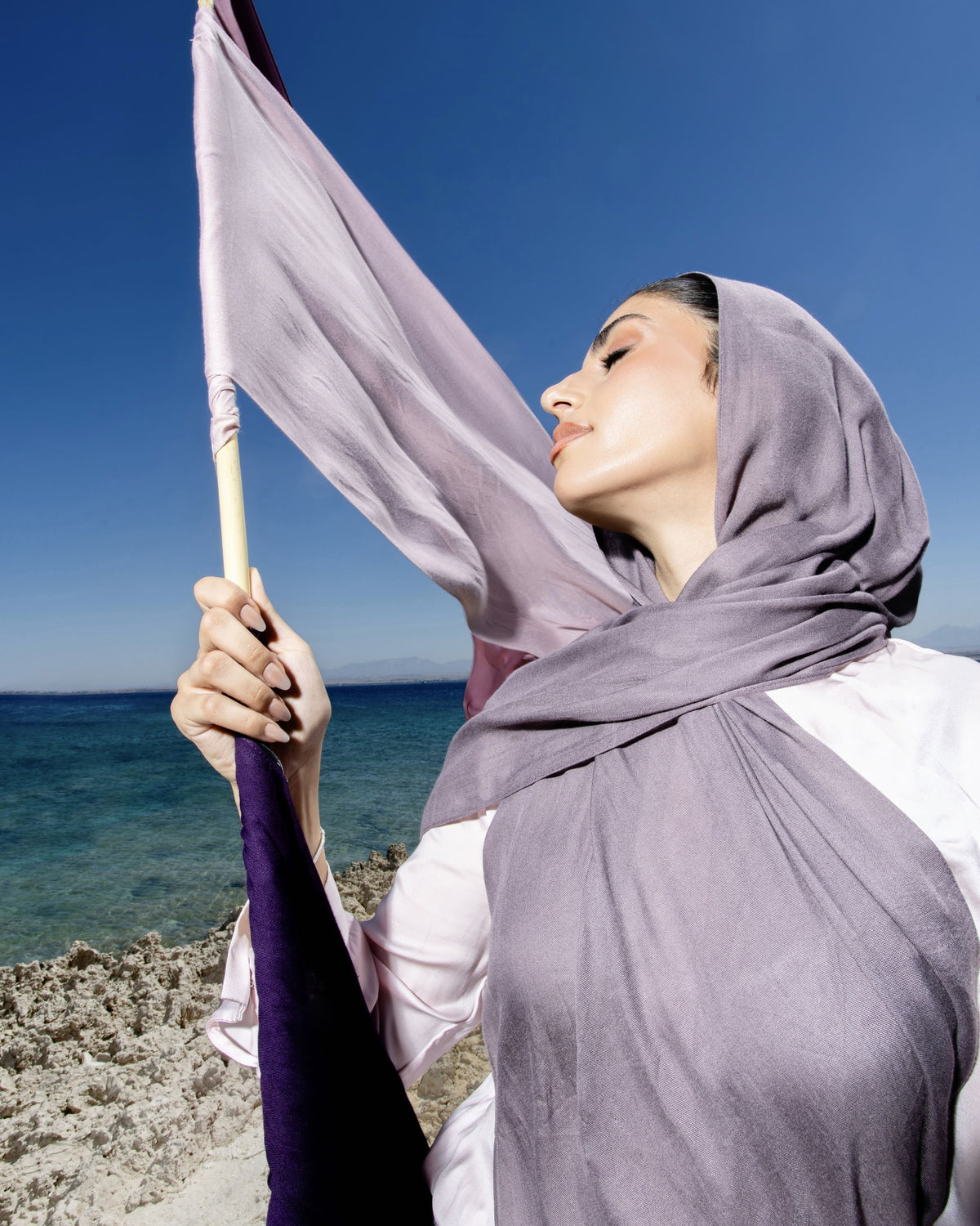 Flax linen - Dusty Mauve