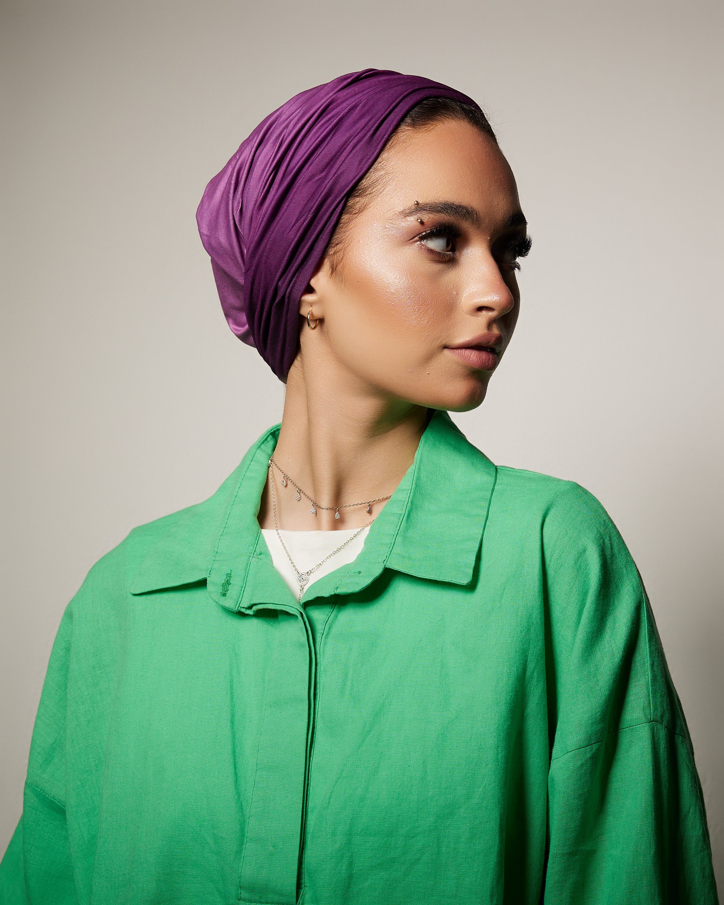 Plisse Ombre Turban