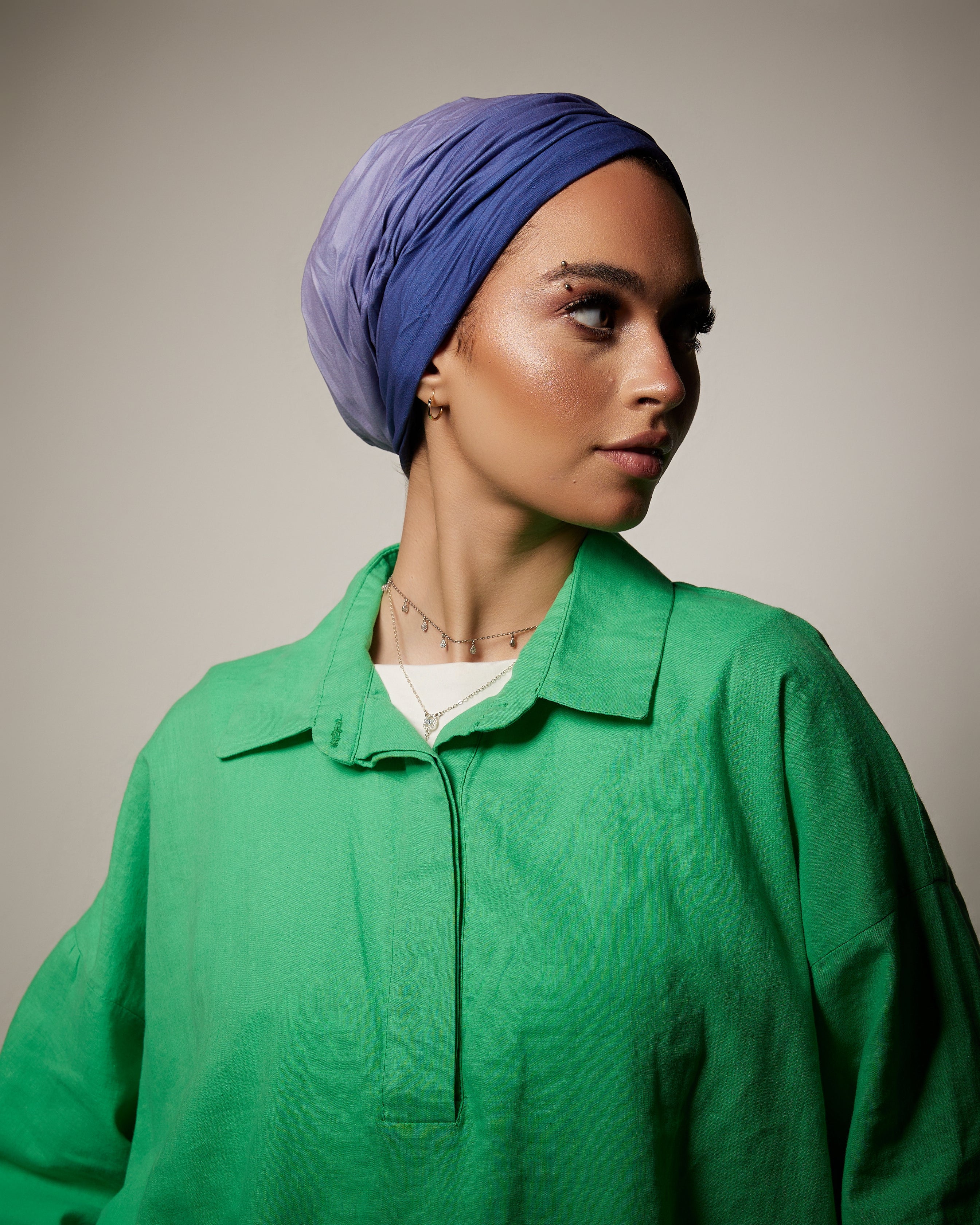 Plisse Ombre Turban