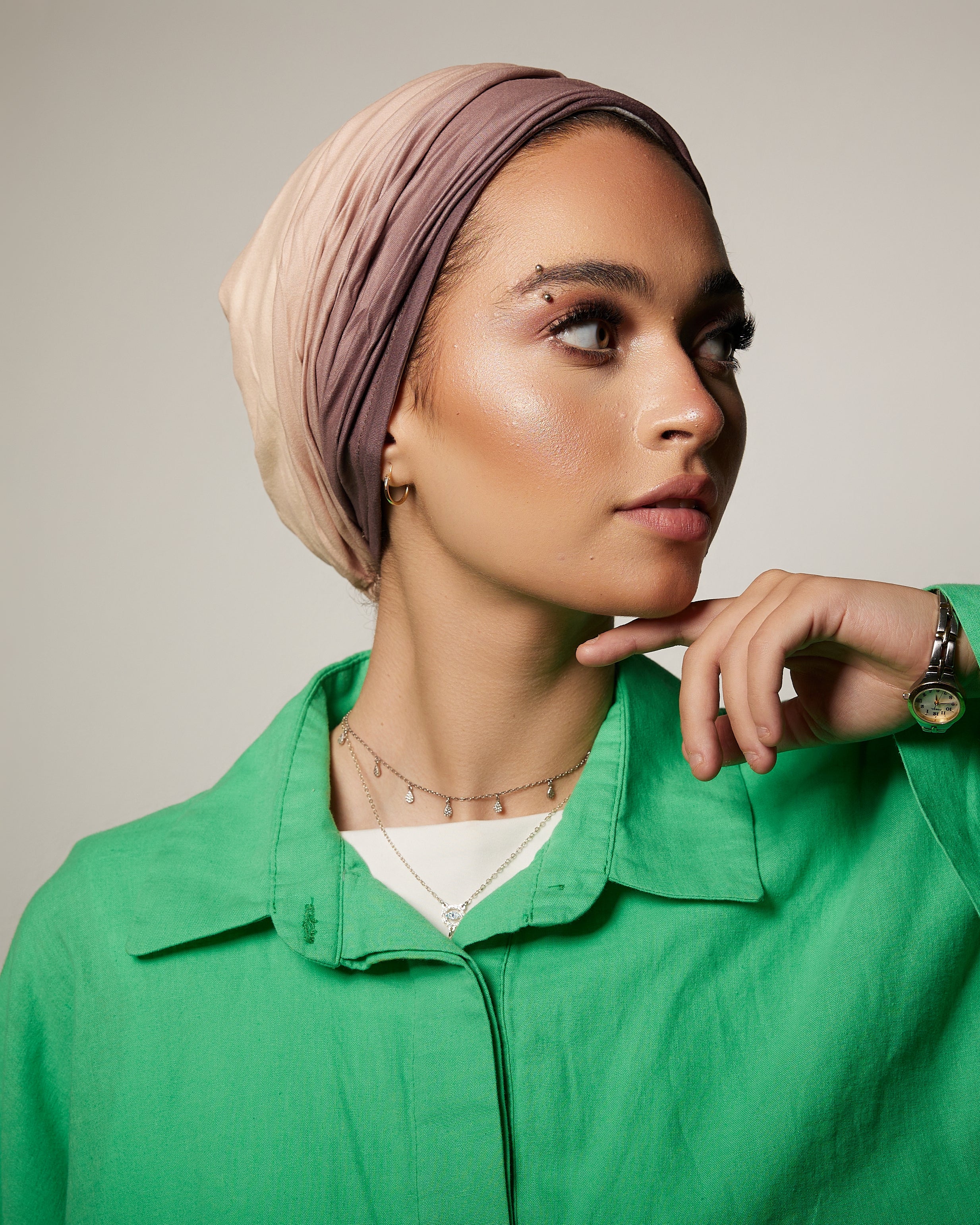 Plisse Ombre Turban