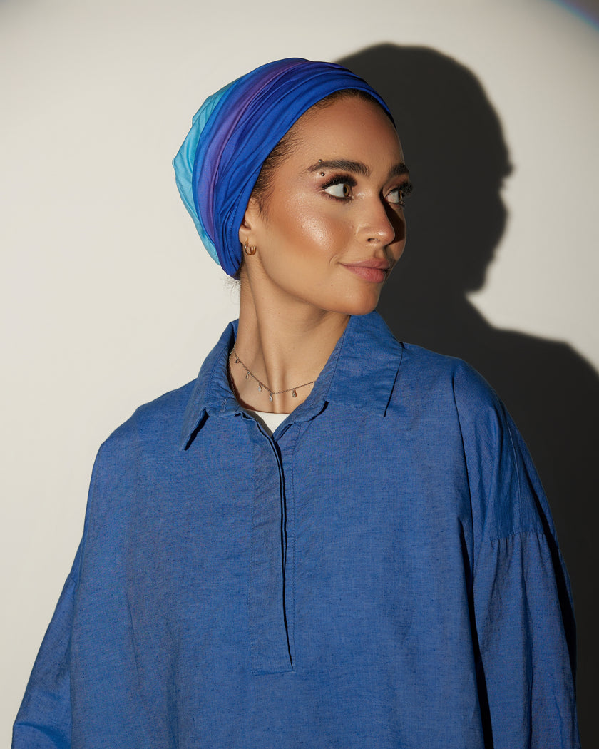 Plisse Ombre Turban