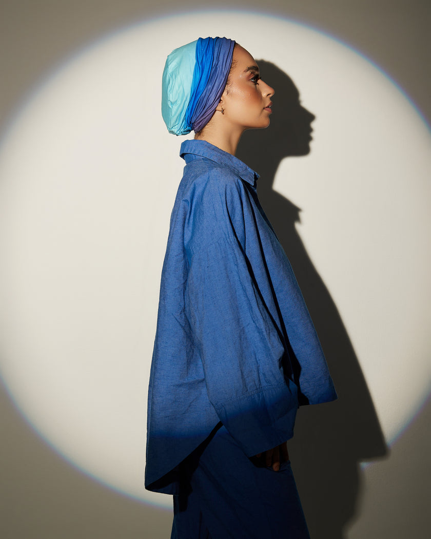 Plisse Ombre Turban