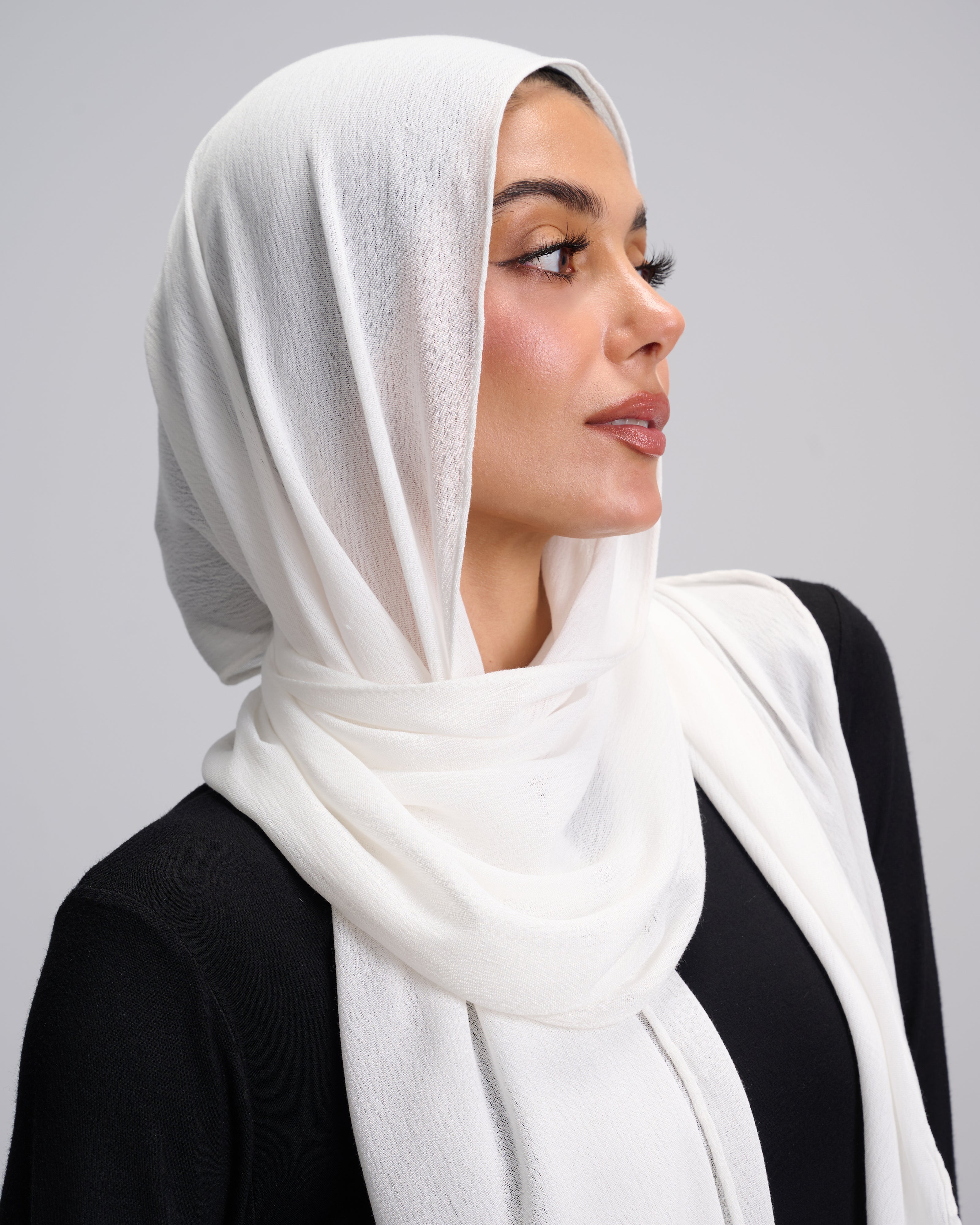 Crinkle Soft Linen Scarf