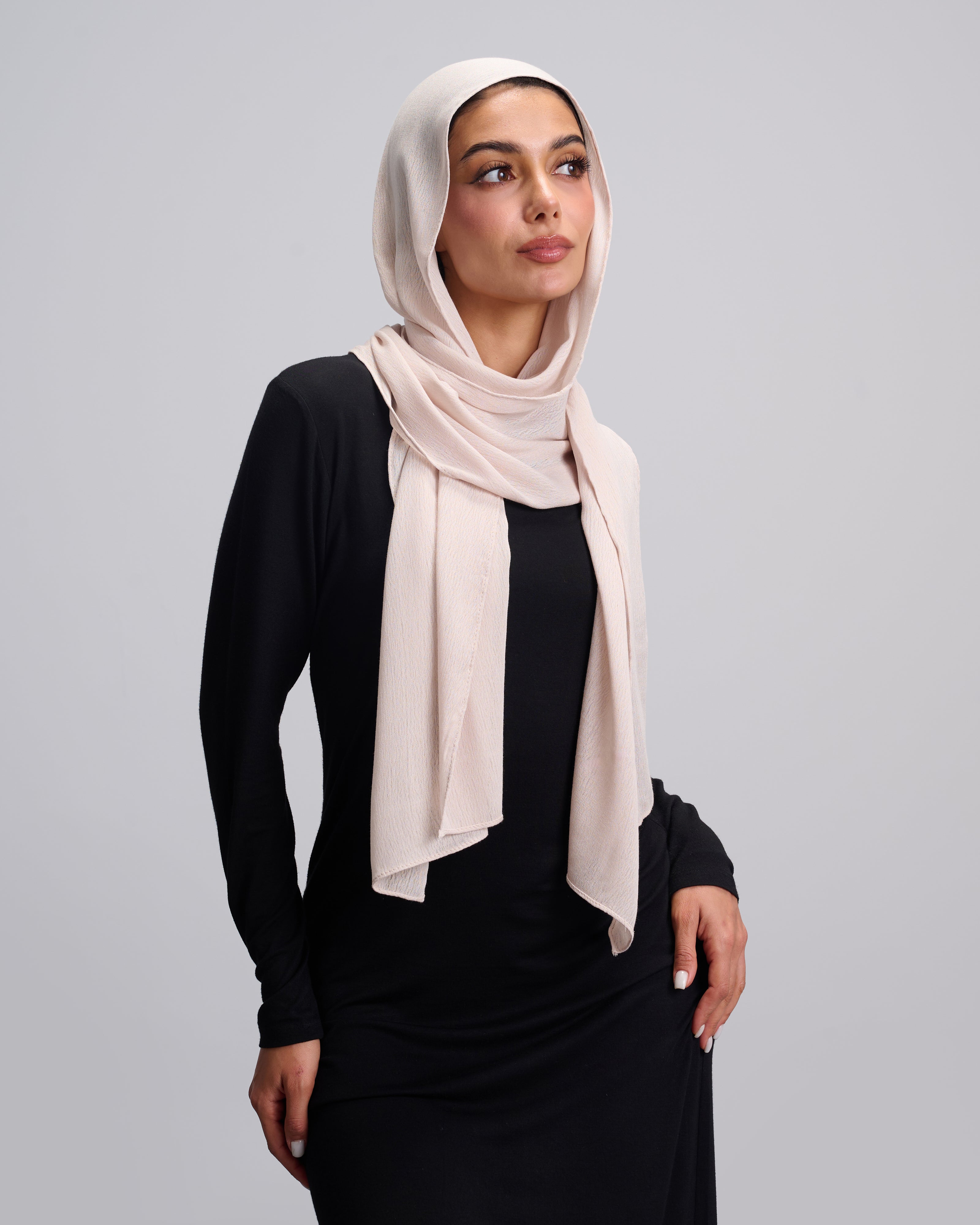 Crinkle Soft Linen Scarf