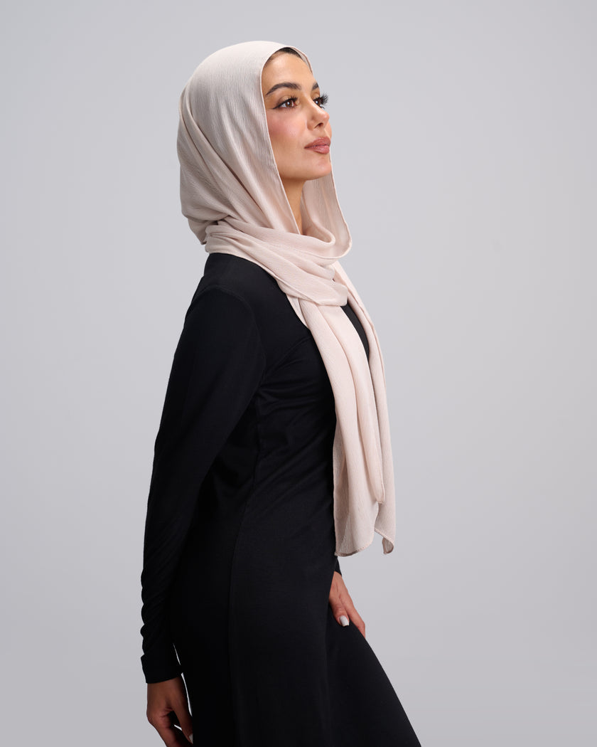 Crinkle Soft Linen Scarf