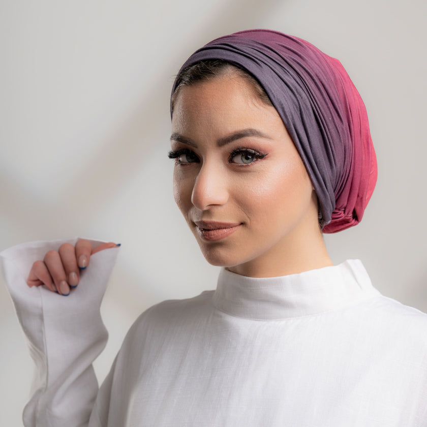 Plisse Ombre Turban