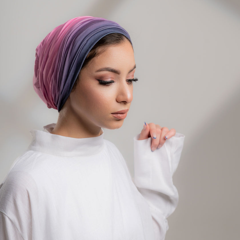 Plisse Ombre Turban
