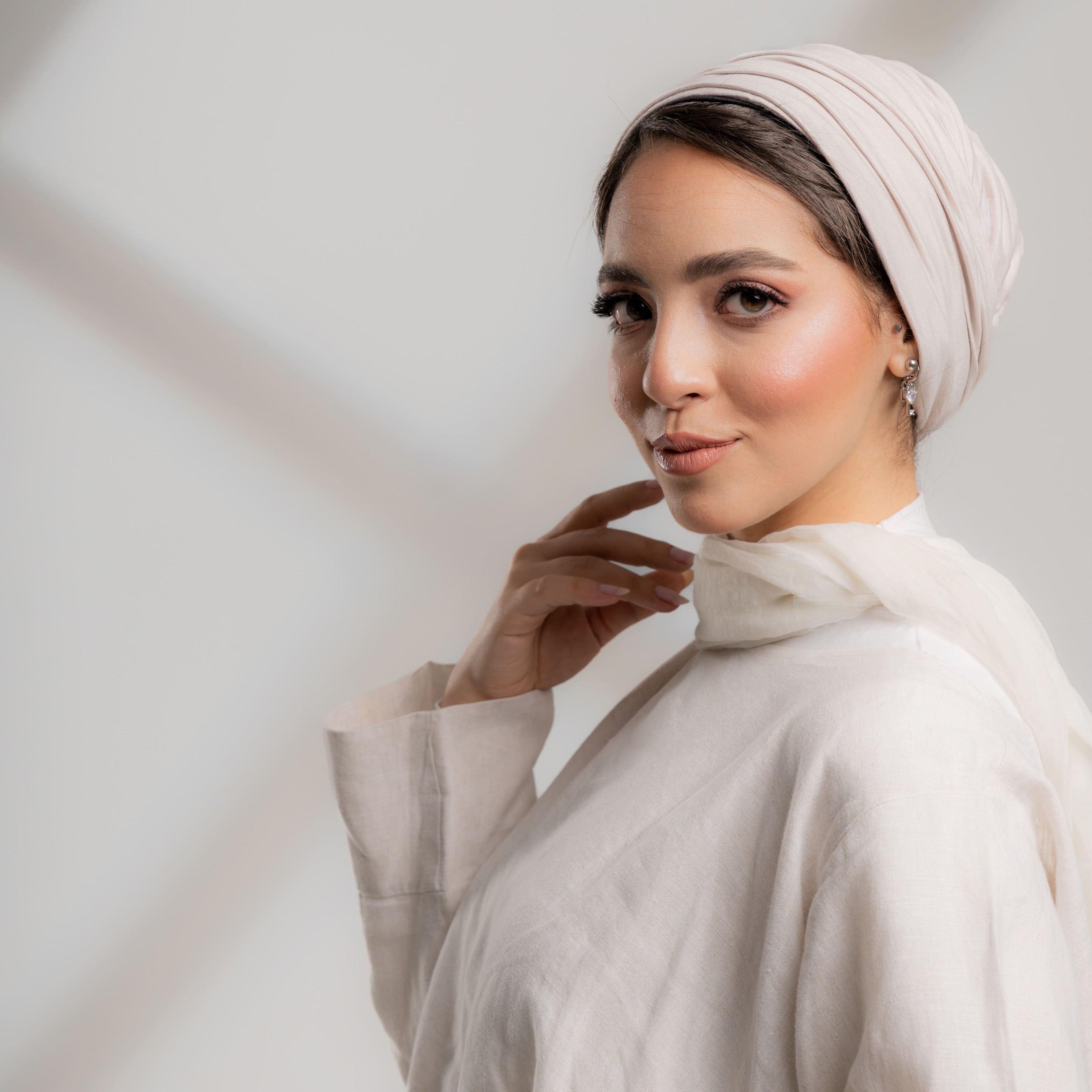 Plisse Plain Turbans