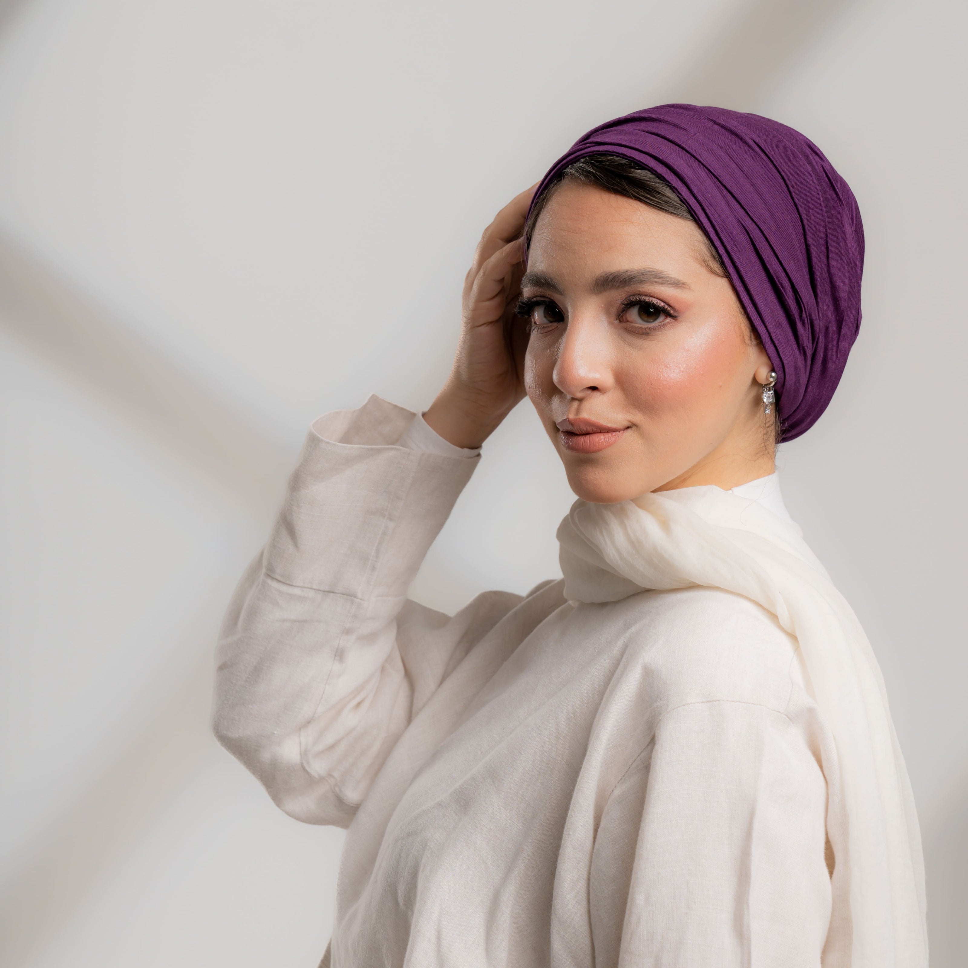 Plisse Plain Turbans
