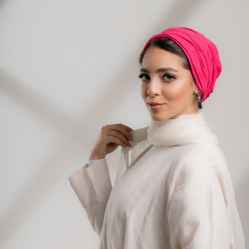Plisse Plain Turbans