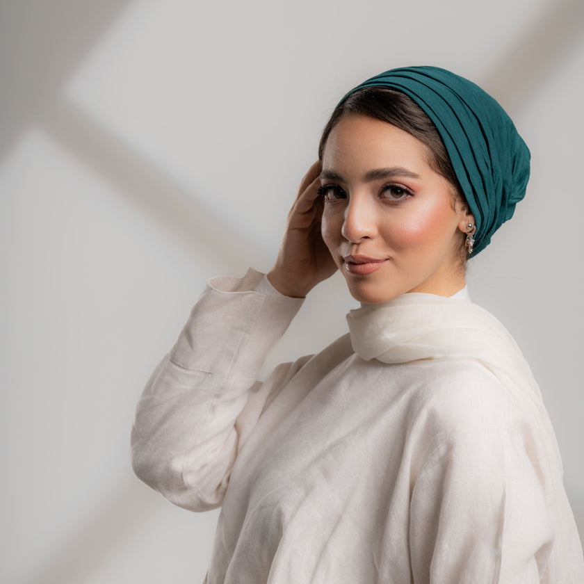 Plisse Plain Turbans