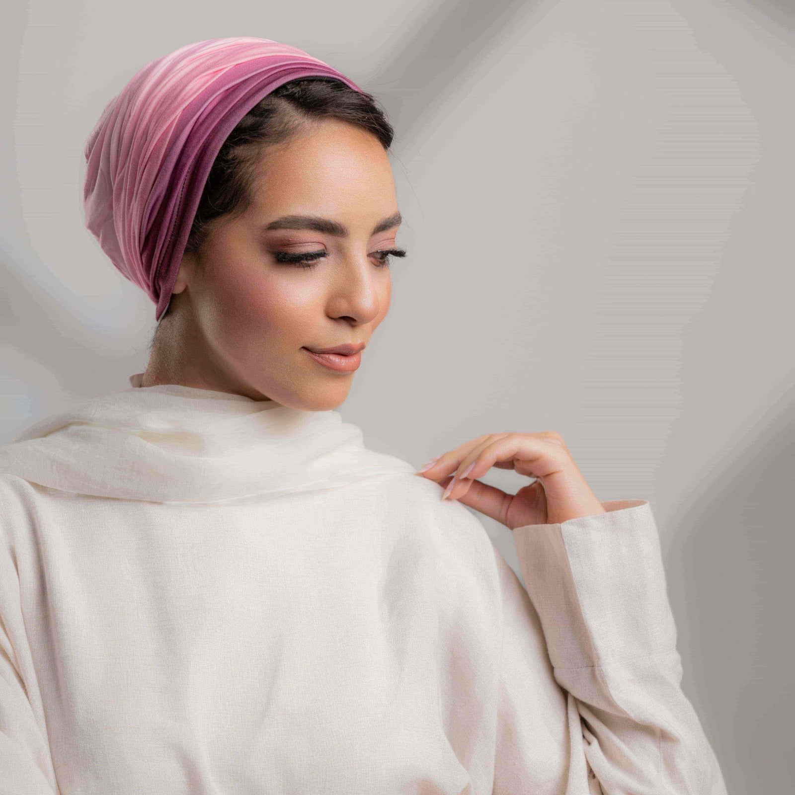 Plisse Ombre Turban