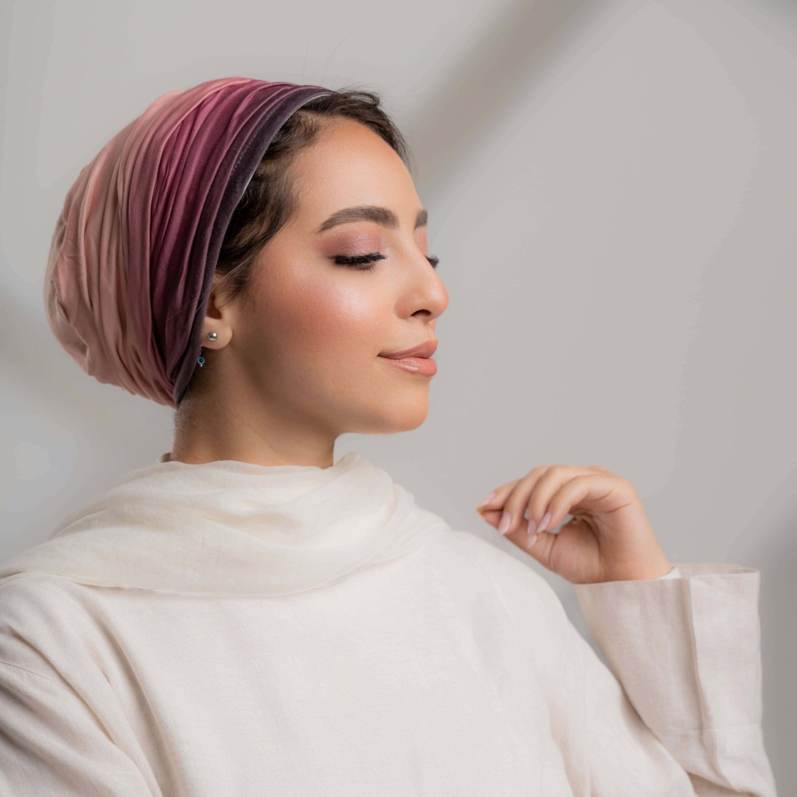 Plisse Ombre Turban