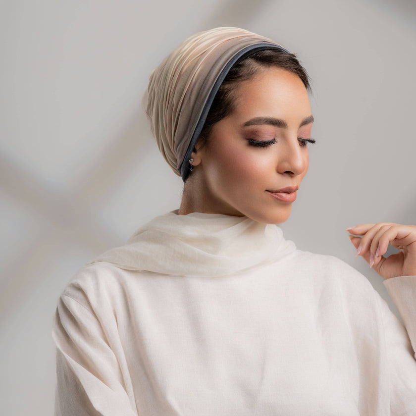 Plisse Ombre Turban