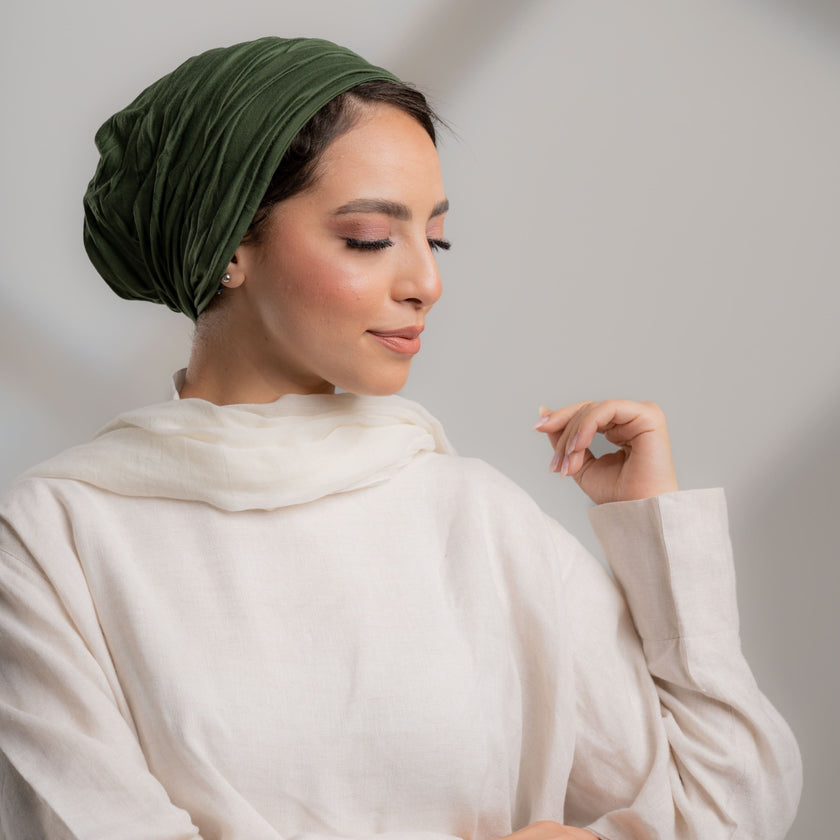 Plisse Plain Turbans