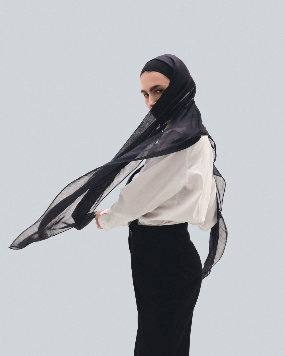 ThreadBlack Bamboo Scarf
