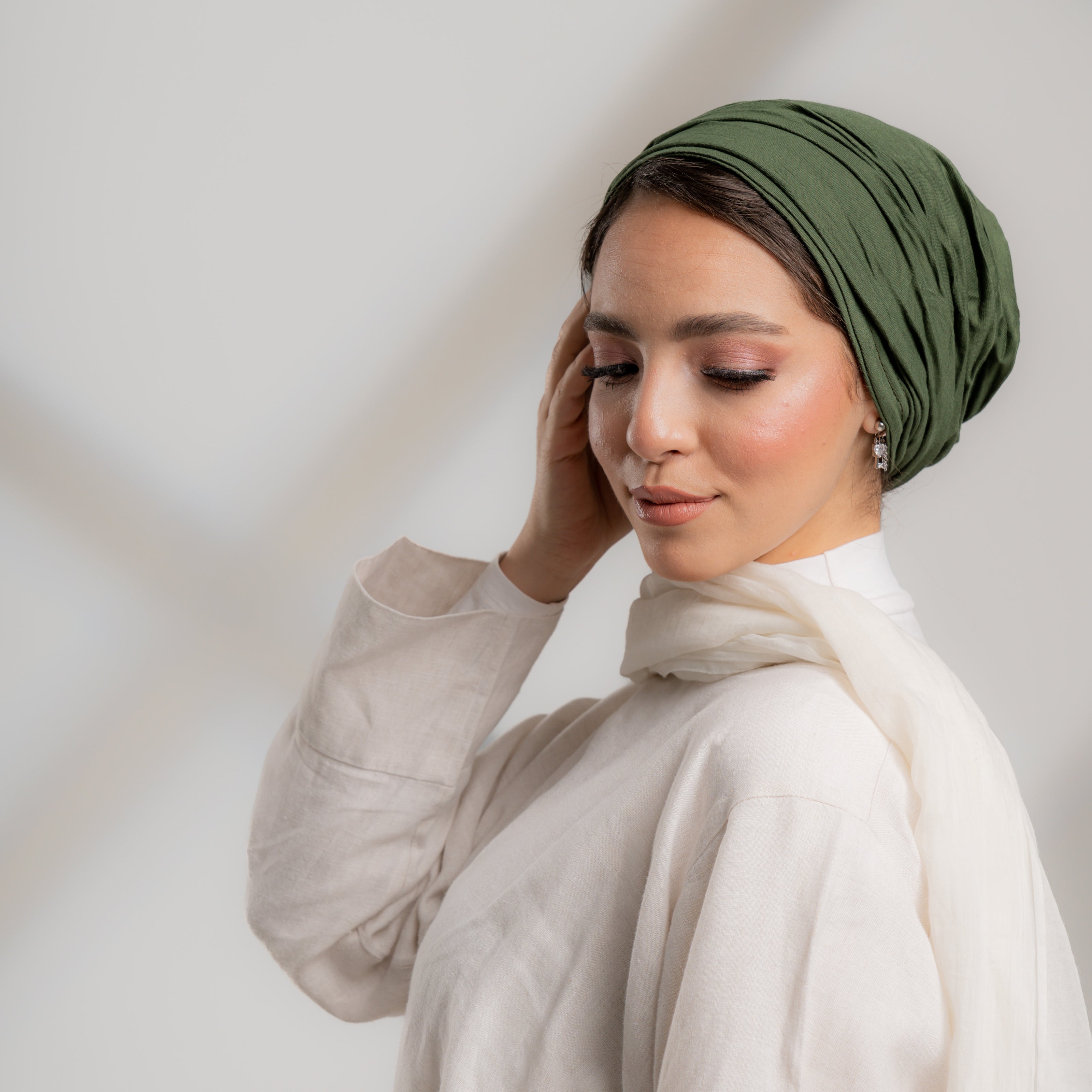 Plisse Plain Turbans