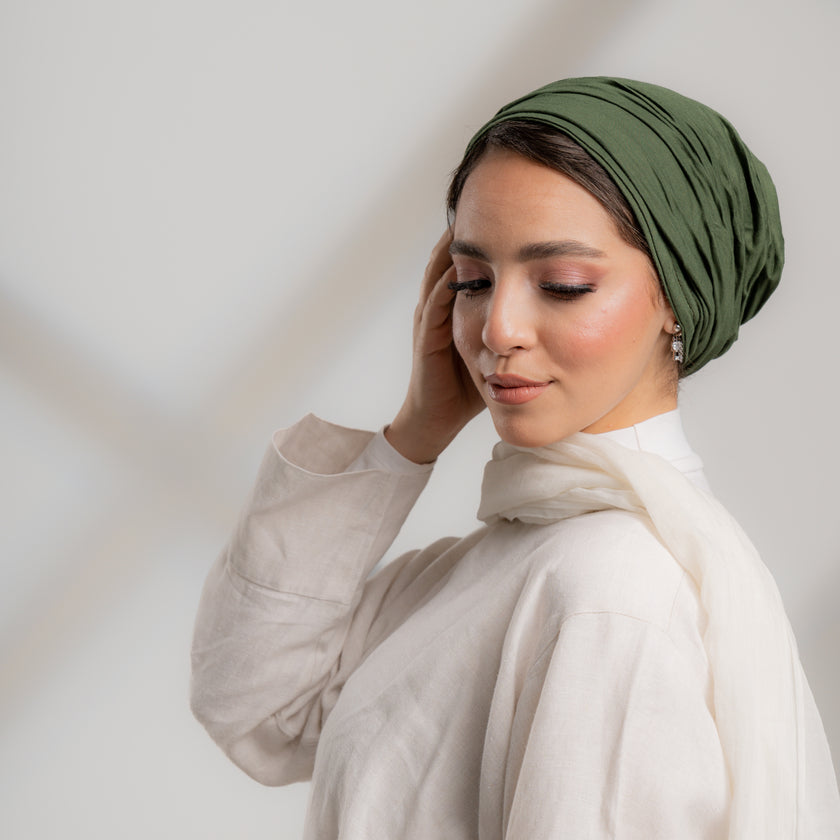 Plisse Plain Turbans