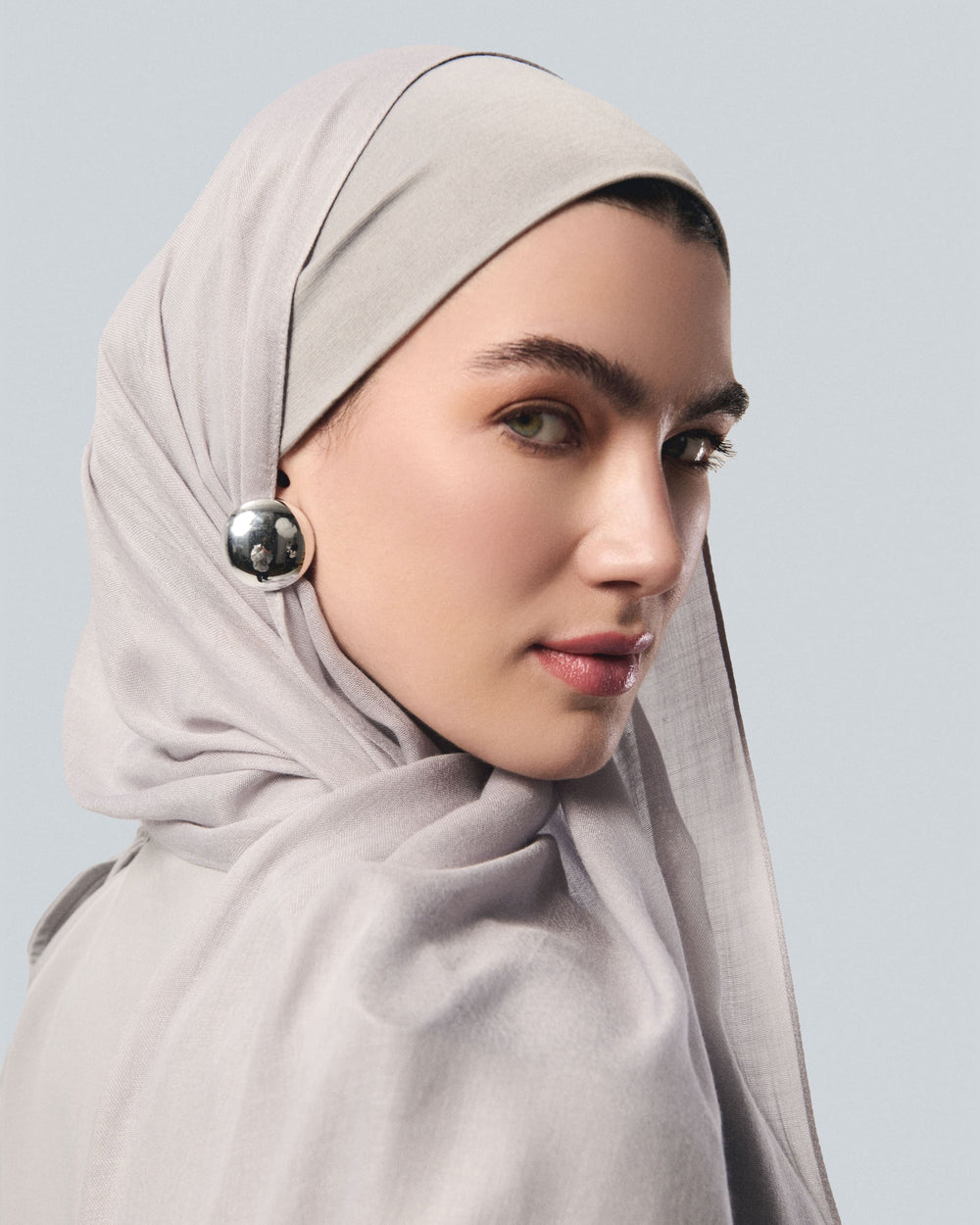 Grey Bamboo Scarf