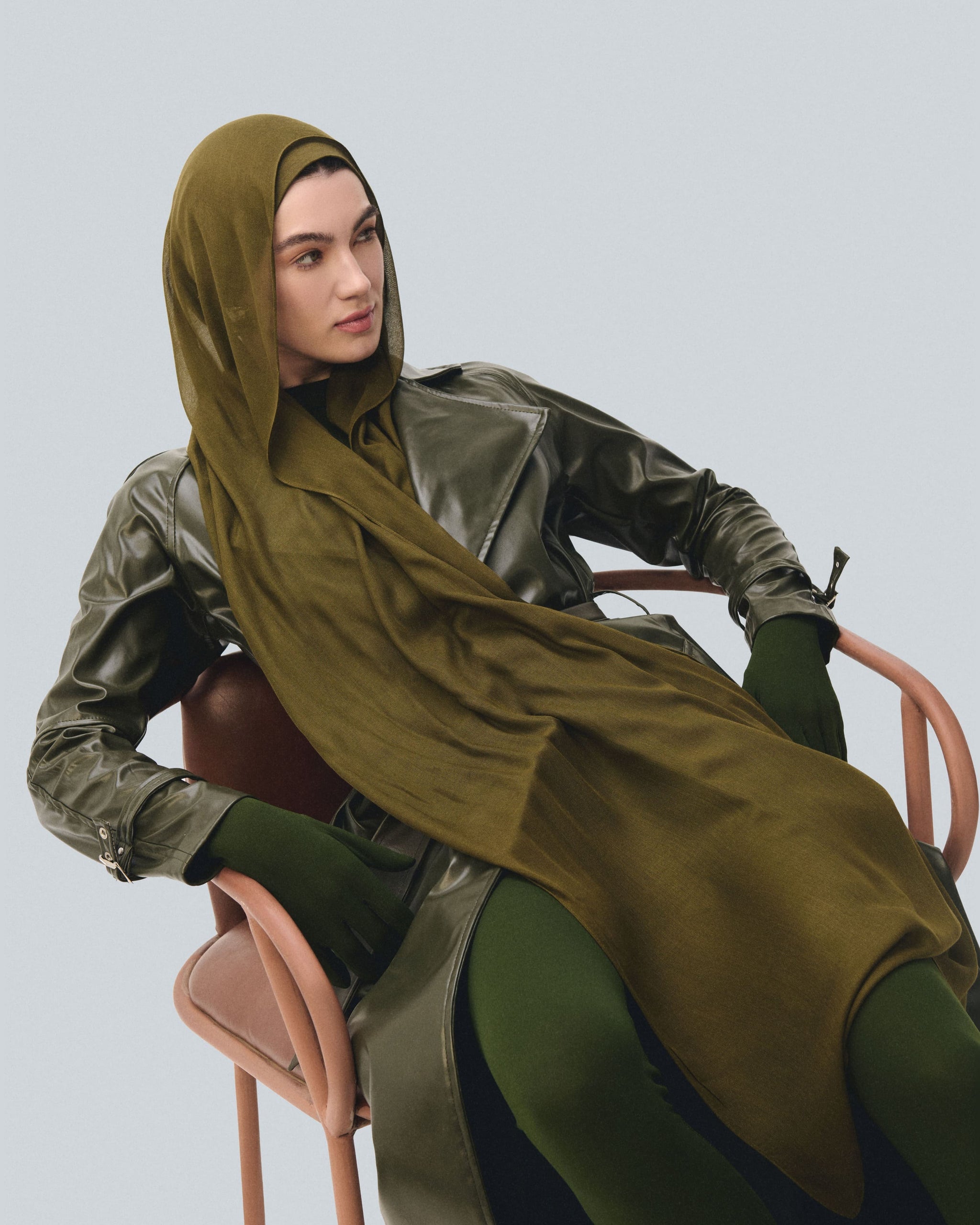 Olive Bamboo Scarf – echarpista