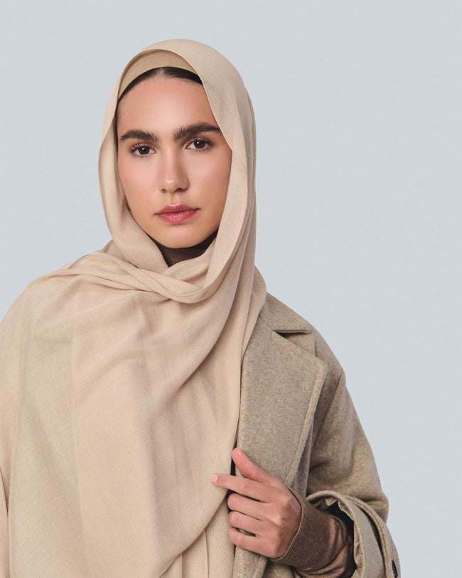 Beige Bamboo Scarf