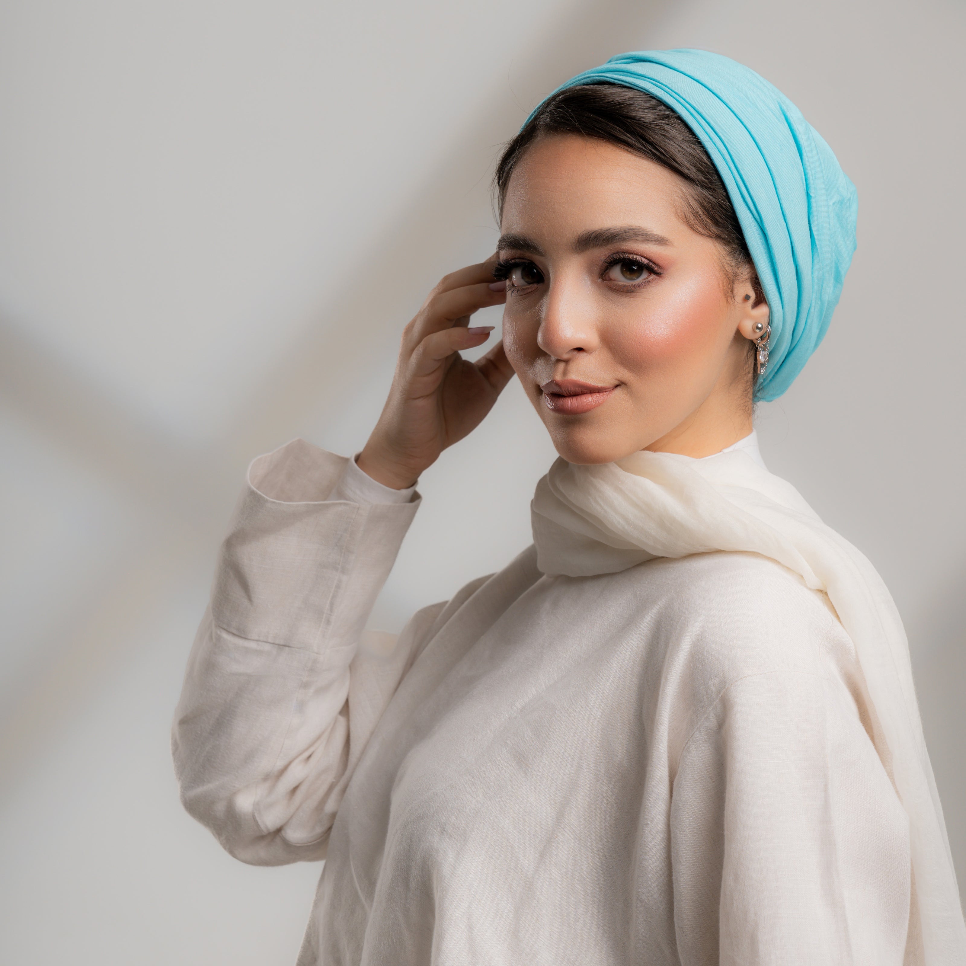 Plisse Plain Turbans