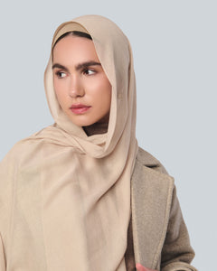 Beige Bamboo Scarf