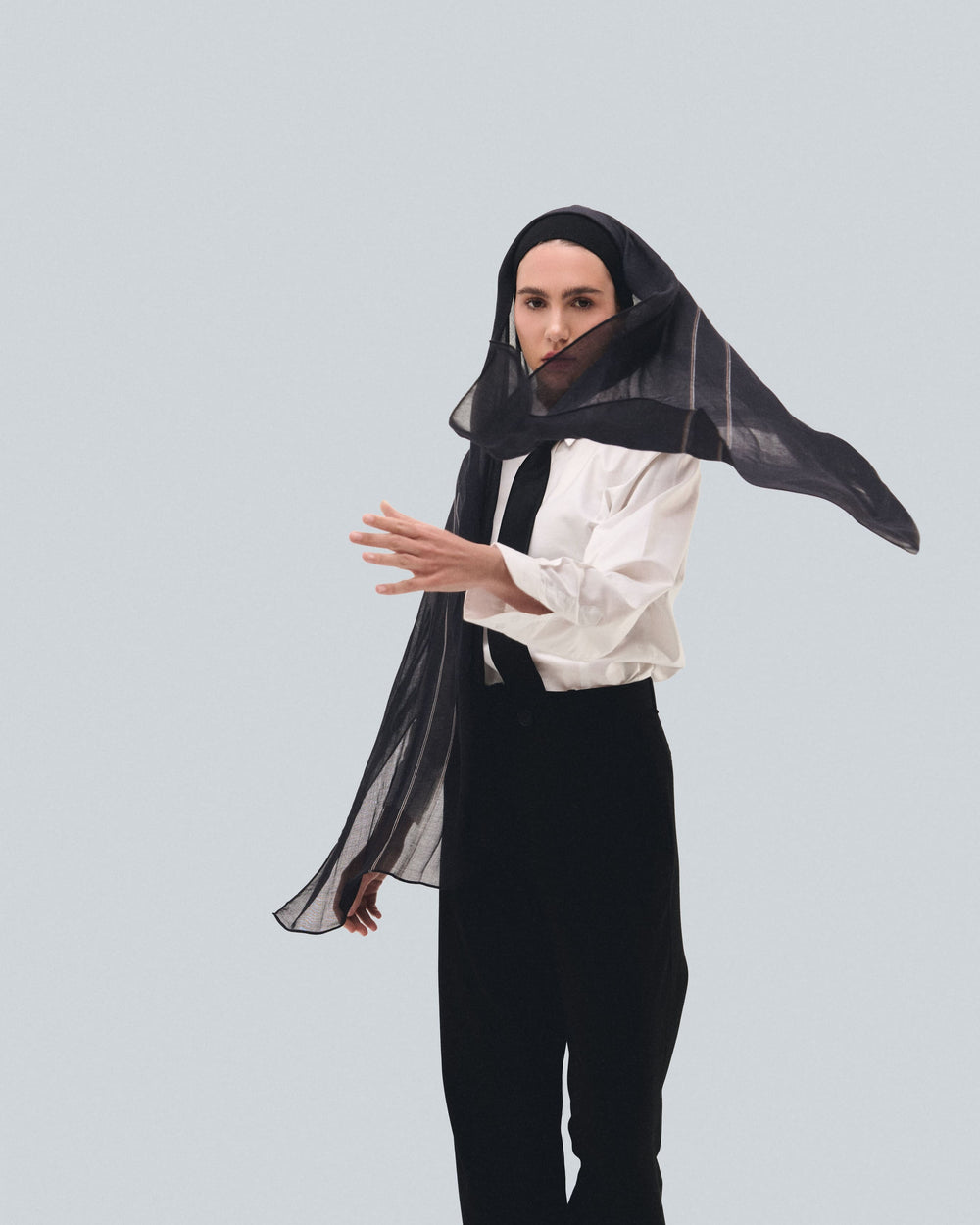 ThreadBlack Bamboo Scarf