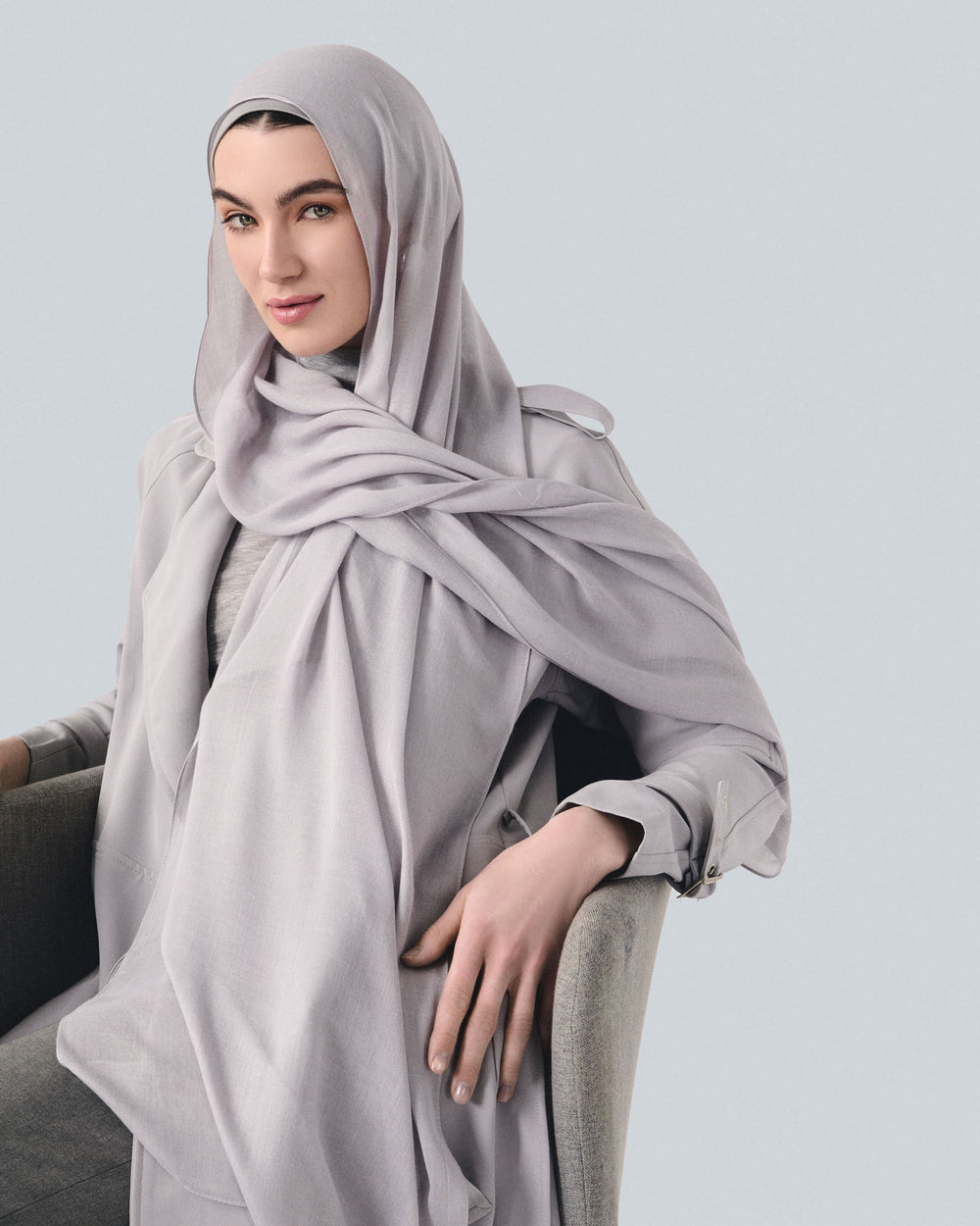 Grey Bamboo Scarf