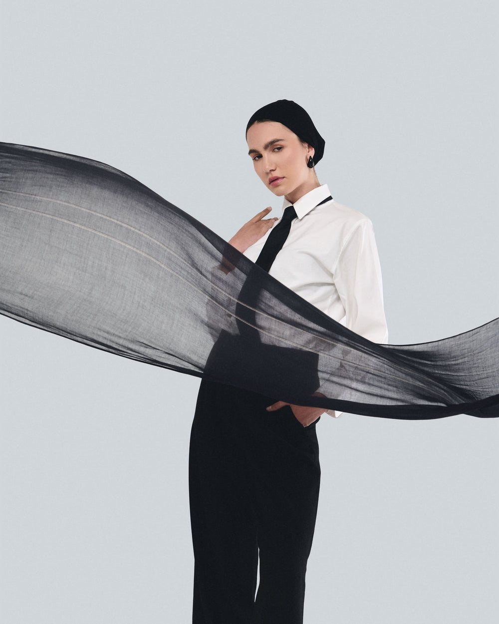 ThreadBlack Bamboo Scarf