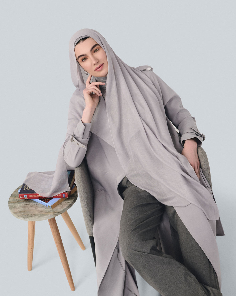 Grey Bamboo Scarf