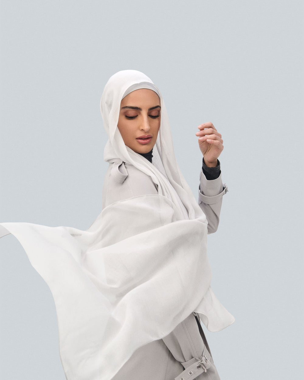 LightGrey Bamboo Scarf