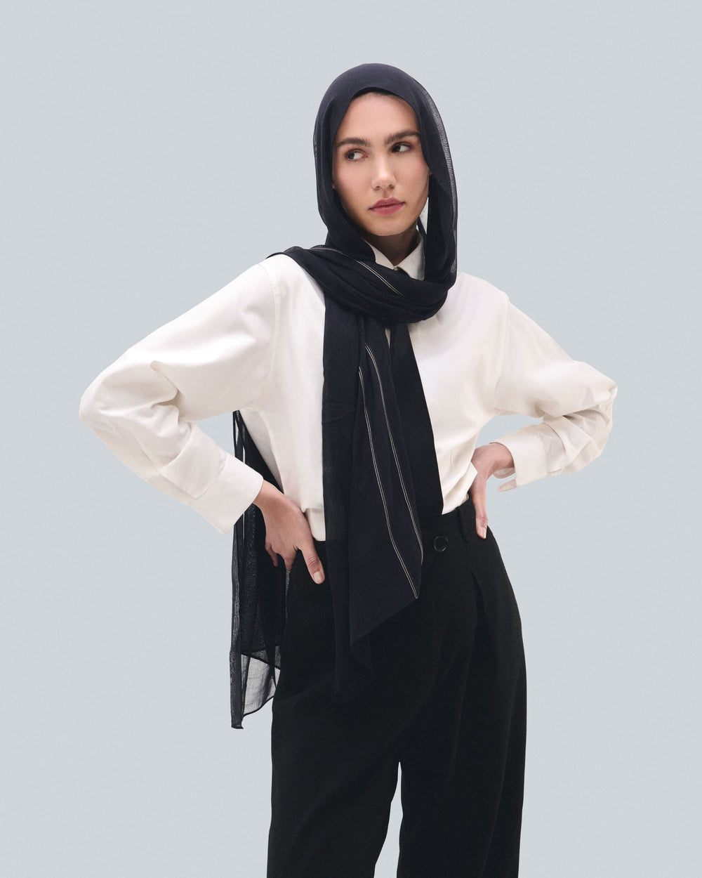 ThreadBlack Bamboo Scarf